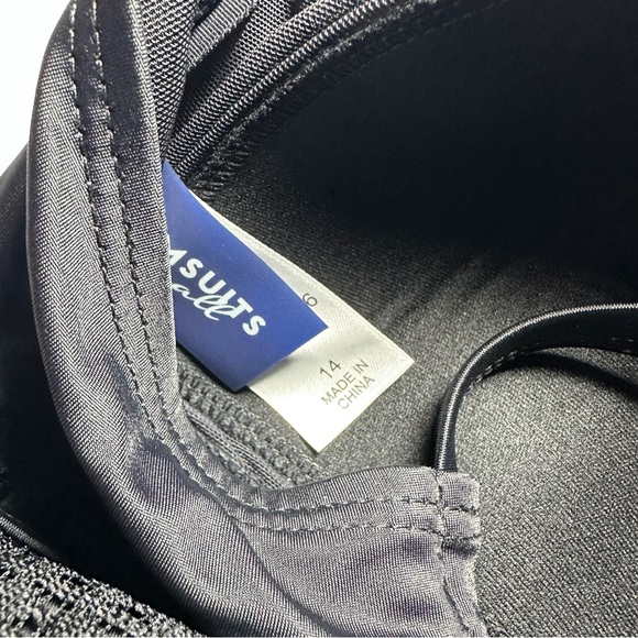 Swimsuit for All Crochet High Neck One Piece Swimsuit, Black, 14 - Picture 5 of 6